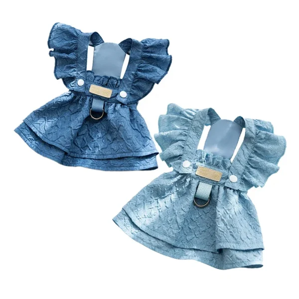 Denim Dog Dresses for Small Dogs