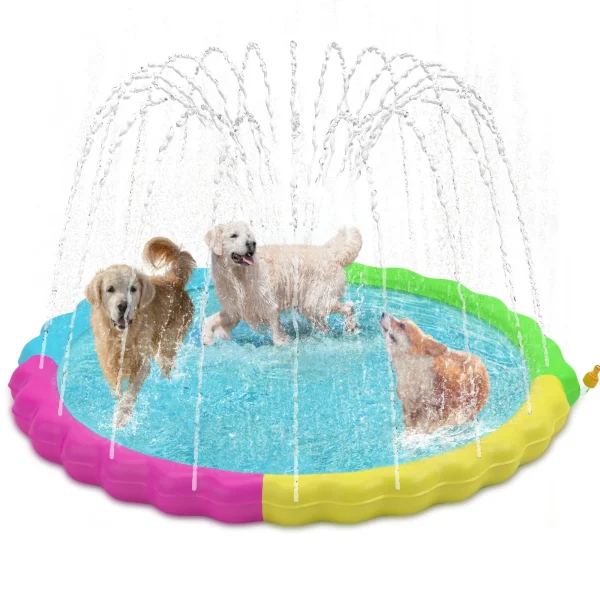 Splash Pad for Dogs, Non-Slip Splash Pad